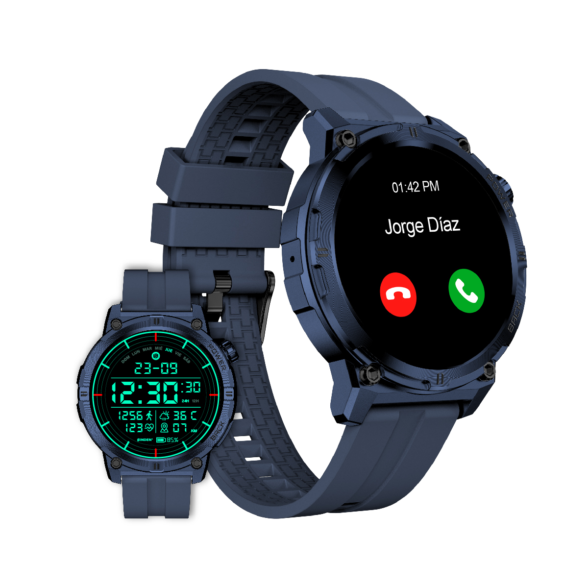 Foto 2 pulgar | Smartwatch Binden Era Army Eros Azul Reloj Inteligente Para Hombre