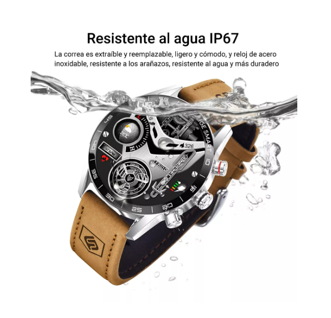 Foto 5 pulgar | Lige Reloj Inteligente Para Hombre Smartwatch Bluetooth Depo Wünd