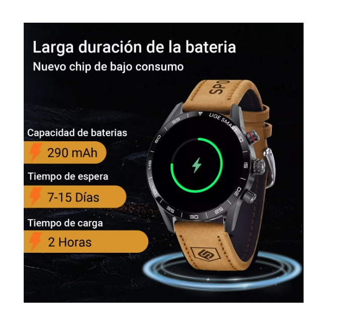 Foto 4 pulgar | Lige Reloj Inteligente Para Hombre Smartwatch Bluetooth Depo Wünd