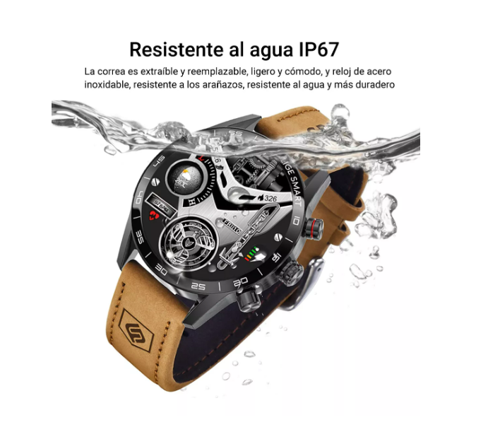 Foto 5 pulgar | Lige Reloj Inteligente Para Hombre Smartwatch Bluetooth Depo Wünd