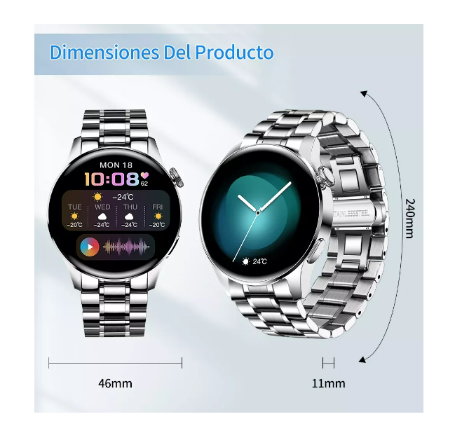 Foto 4 pulgar | Reloj Inteligente Hombre Impermeable Bluetooth Smartwatches Wünd