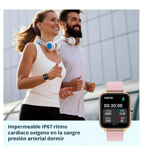 Foto 4 pulgar | Smartwatch Colmi P8 Max Series P Rosa Dorado