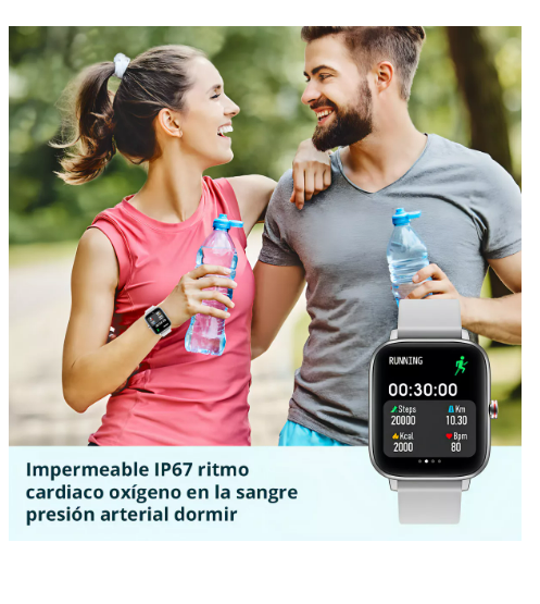 Foto 4 pulgar | Smartwatch Colmi P8max Plateado para Hombre y Mujer