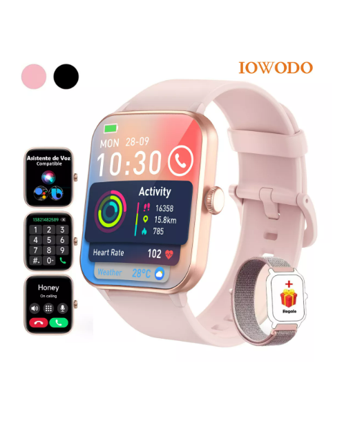 Foto 2 pulgar | Reloj Smartwatch Blackview R50 1.85 Smart Watch Reloj Inteligente Lcd Fitness Bluetooth Color De La Caja Rosa