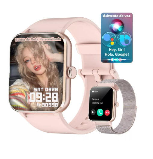 Foto 3 pulgar | Reloj Smartwatch Blackview R50 1.85 Smart Watch Reloj Inteligente Lcd Fitness Bluetooth Color De La Caja Rosa