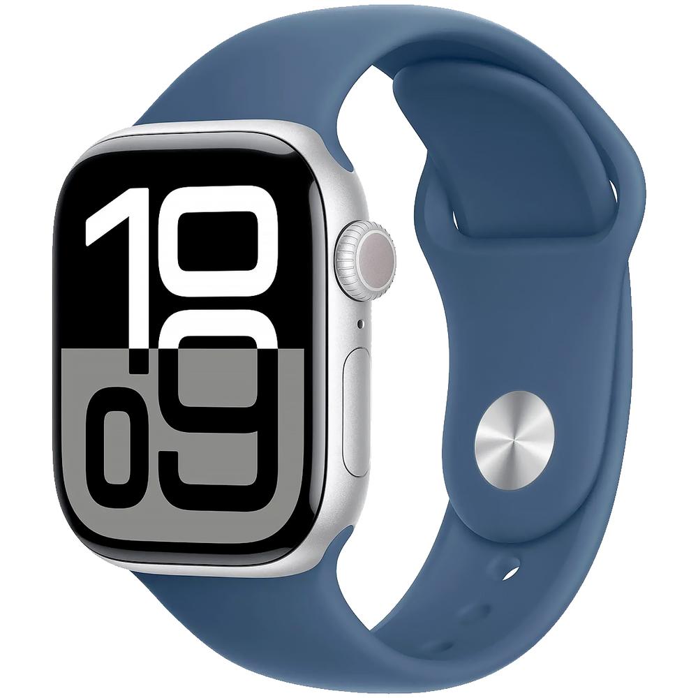 Foto 2 pulgar | Reloj Apple Watch Series 10 Gps 42mm Aluminio Silver S/m Denim