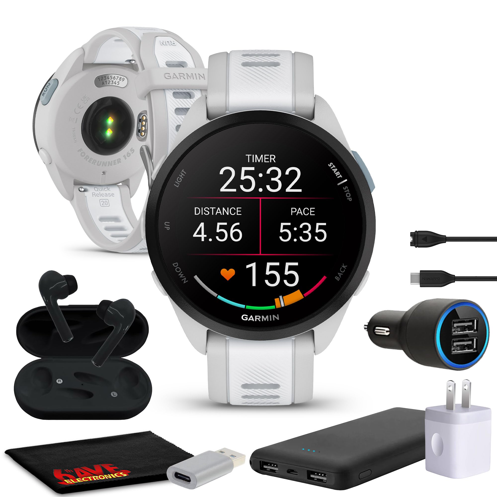 Reloj Inteligente Gps Para Correr Garmin Forerunner 165 Mist Grey - Venta Internacional.