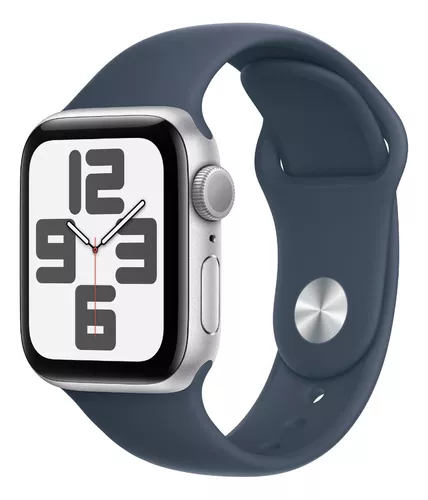 Foto 1 | Apple Watch Se Gps (2da Gen)   Caja De Aluminio Color Plata De 44 Mm   Correa Deportiva Azul Tormenta - M/l