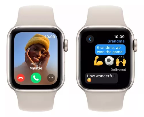 Foto 4 pulgar | Apple Watch Se (2nd Gen) Gps   Caja De Aluminio Blanco Estelar De 44 Mm   Correa Deportiva Blanco Estelar - M/l