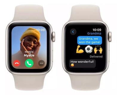 Foto 3 | Apple Watch Se (2nd Gen) Gps Caja De Aluminio Blanco Estelar De 44 Mm Correa Deportiva Blanco Estelar - M/l
