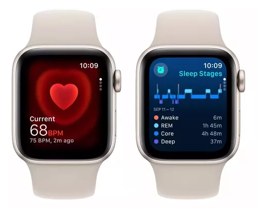 Foto 5 pulgar | Apple Watch Se (2nd Gen) Gps   Caja De Aluminio Blanco Estelar De 44 Mm   Correa Deportiva Blanco Estelar - M/l