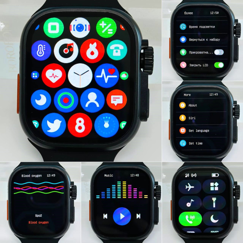 Foto 5 pulgar | Kit smartwatch H500 ultra con 7 correas de regalo audífonos bluetooth con pantalla táctil y GPS