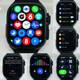 Foto 4 | Kit smartwatch H500 ultra con 7 correas de regalo audífonos bluetooth con pantalla táctil y GPS