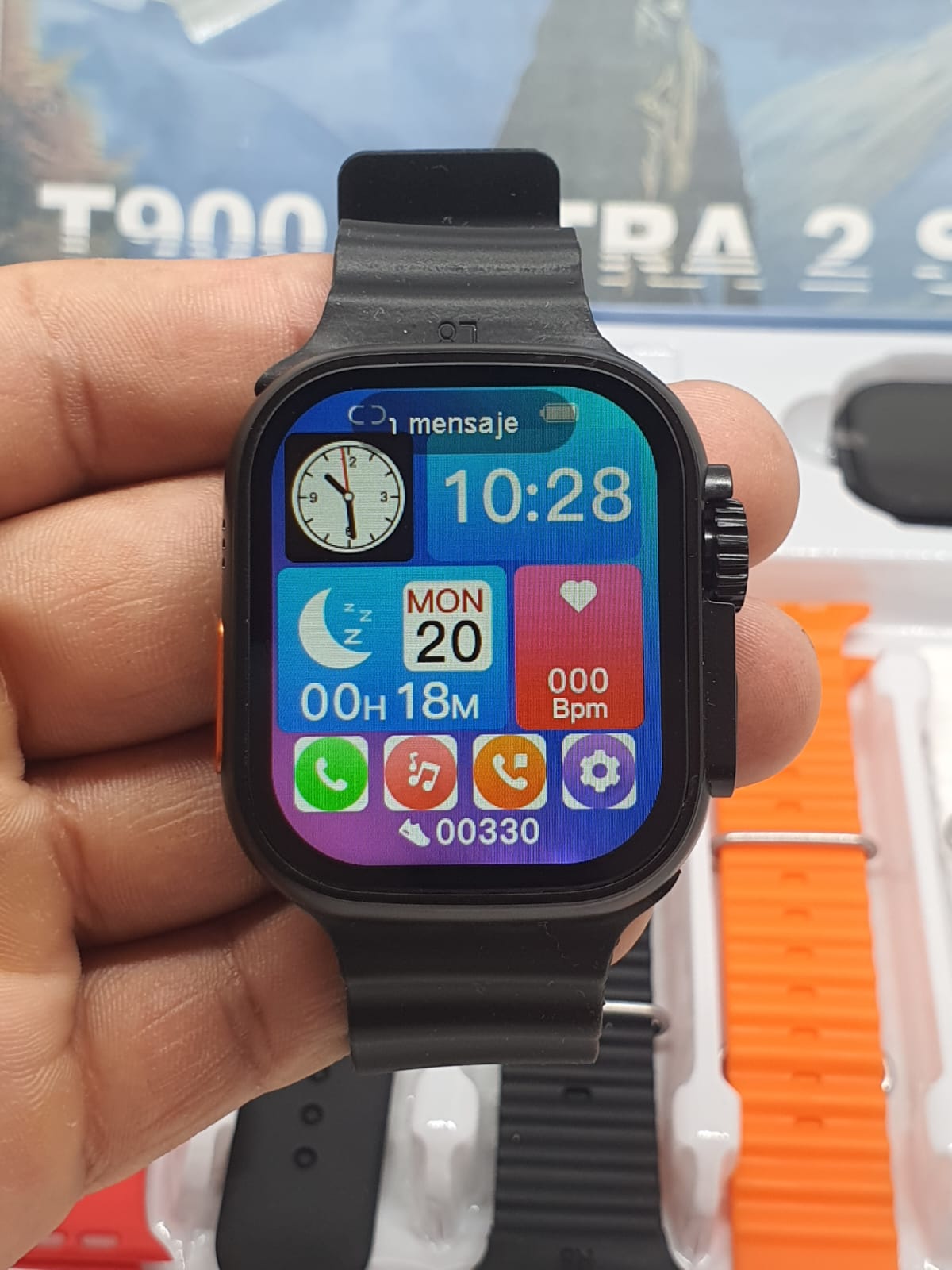 Foto 5 pulgar | Set Smartwatch T900 Ultra 2 con 7 Correas De Regalo- Monitor Fitness-Notificaciones.