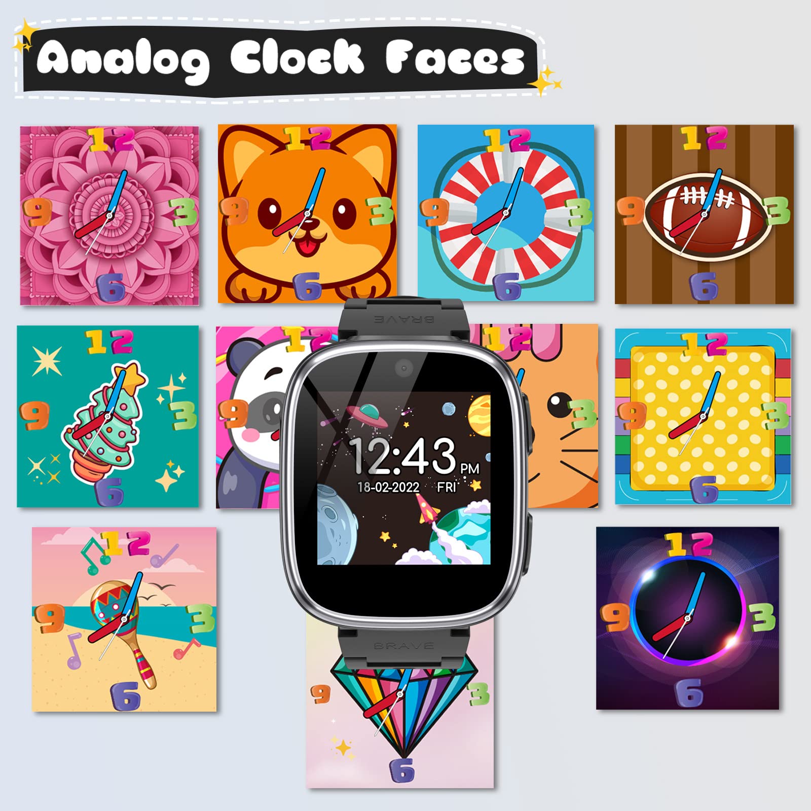 Foto 5 pulgar | Juego Smart Watch Berilona Para Niños De 4 A 12 Años Con 15 Juegos, Color Negro - Venta Internacional.