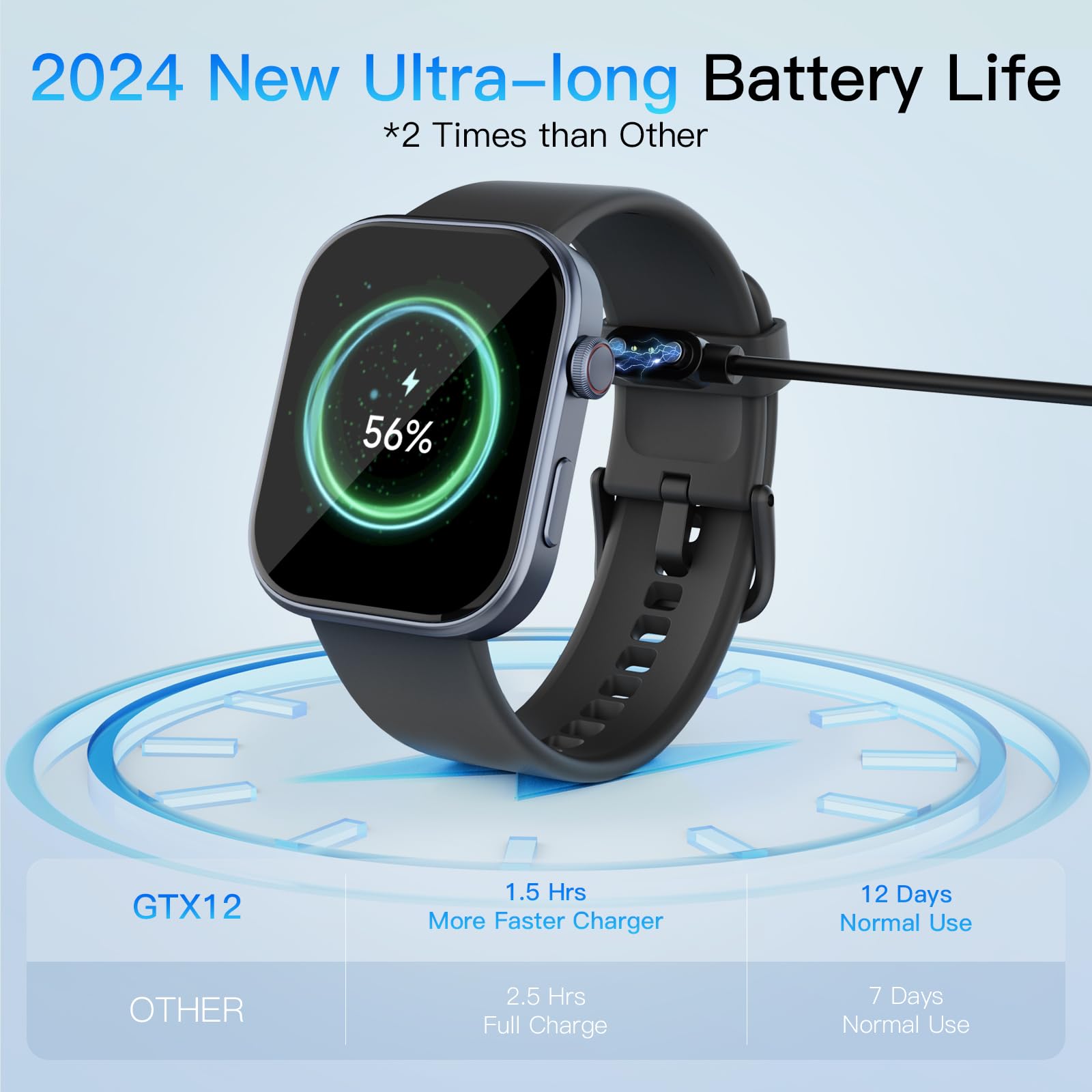 Foto 7 pulgar | Reloj Smartwatch Negro-Venta Internacional