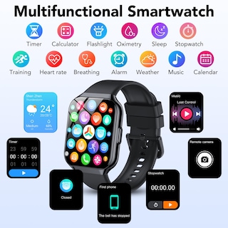 Foto 3 | Reloj Inteligente Cascho P98 1.96 Pulgadas IP68 Resistente al Agua- Venta Internacional