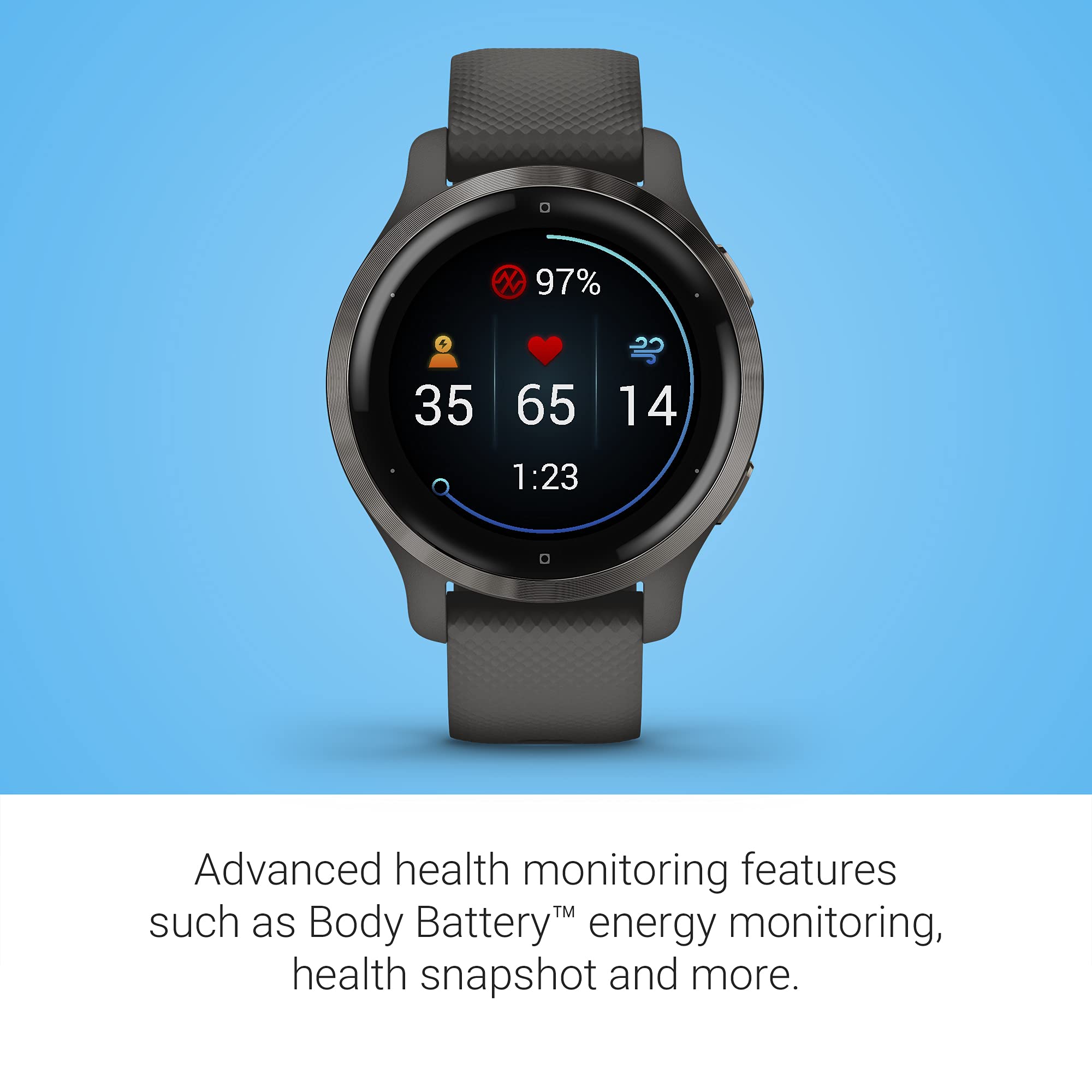Foto 7 pulgar | Reloj Smartwatch Garmin Venu 2s Negro-Venta Internacional