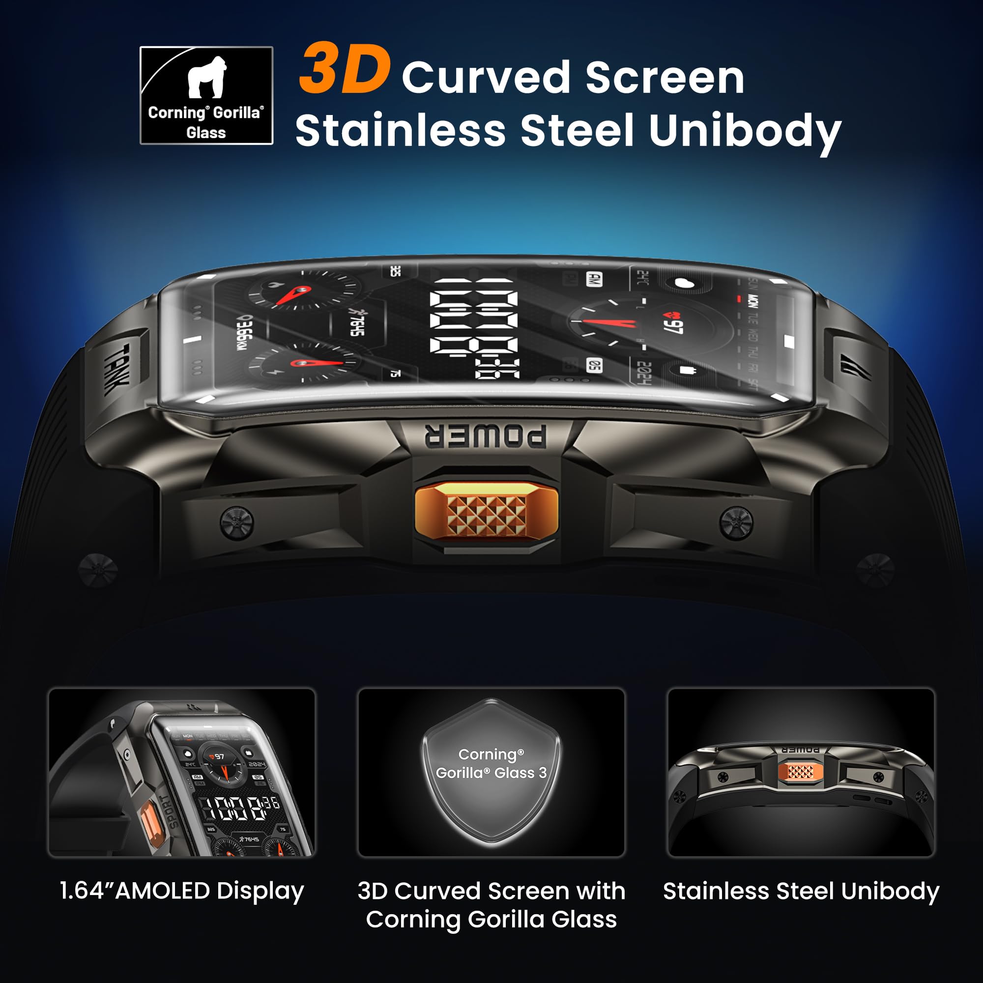 Foto 3 | Reloj Inteligente Kospet Tank X2 Ultra Gps con Pantalla Amoled de 1,64 Pulgadas - Venta Internacional