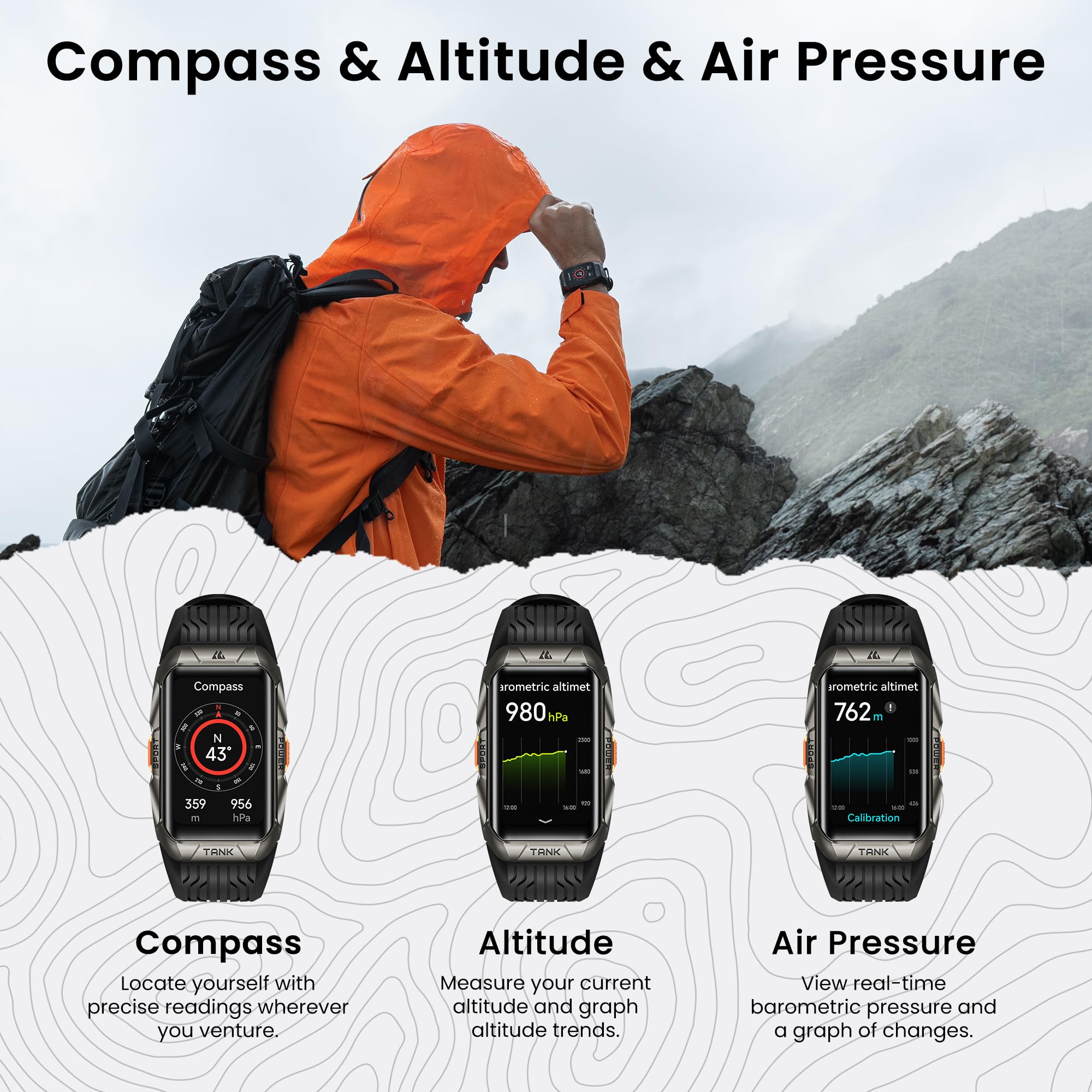 Foto 6 pulgar | Reloj Inteligente Kospet Tank X2 Ultra Gps con Pantalla Amoled de 1,64 Pulgadas - Venta Internacional