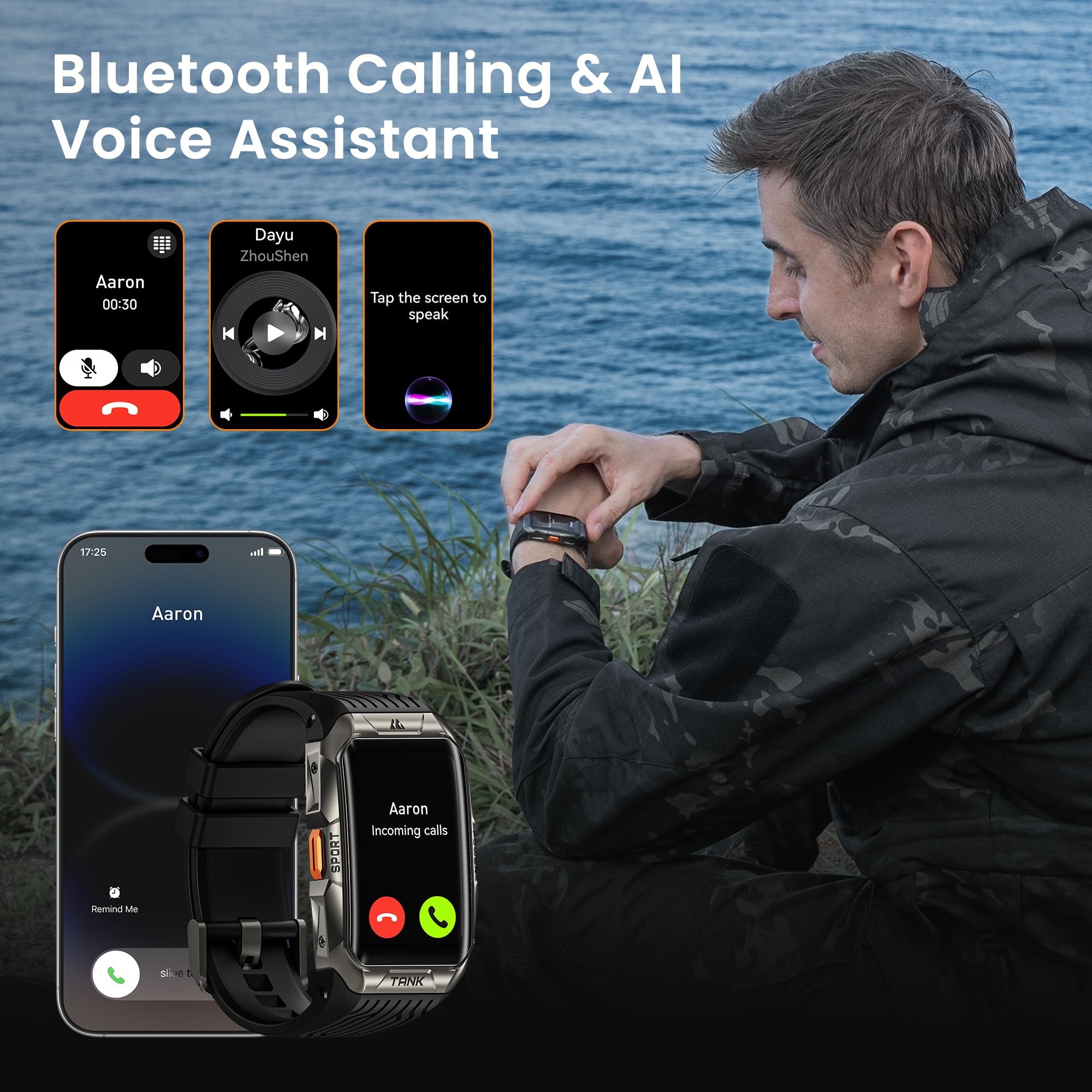 Foto 7 pulgar | Reloj Inteligente Kospet Tank X2 Ultra Gps con Pantalla Amoled de 1,64 Pulgadas - Venta Internacional