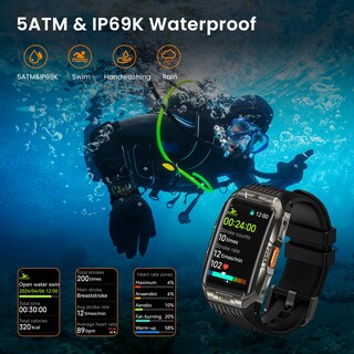 Foto 7 | Reloj Inteligente Kospet Tank X2 Ultra Gps con Pantalla Amoled de 1,64 Pulgadas - Venta Internacional