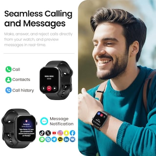 Foto 4 | Reloj Inteligente Tozo S6 con Pantalla Amoled IP68 de 1,85 Pulgadas- Venta Internacional