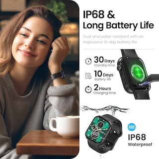 Foto 7 | Reloj Inteligente Tozo S6 con Pantalla Amoled IP68 de 1,85 Pulgadas- Venta Internacional