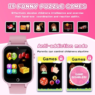 Foto 4 | Reloj Smartwatch Cosjoype Rosa Infantil-Venta Internacional