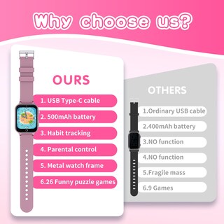 Foto 6 | Reloj Smartwatch Cosjoype Rosa Infantil-Venta Internacional