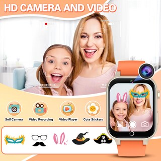 Foto 3 | Reloj Smartwatch Vakzovy Anaranjado Infantil-Venta Internacional
