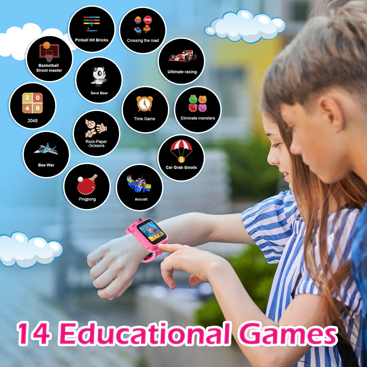 Foto 3 pulgar | Reloj Inteligente Contixo Kw01 con Cámara Juegos y Música para Niños - Venta Internacional