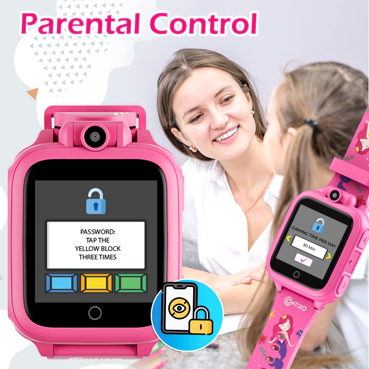 Foto 5 pulgar | Reloj Inteligente Contixo Kw01 con Cámara Juegos y Música para Niños - Venta Internacional
