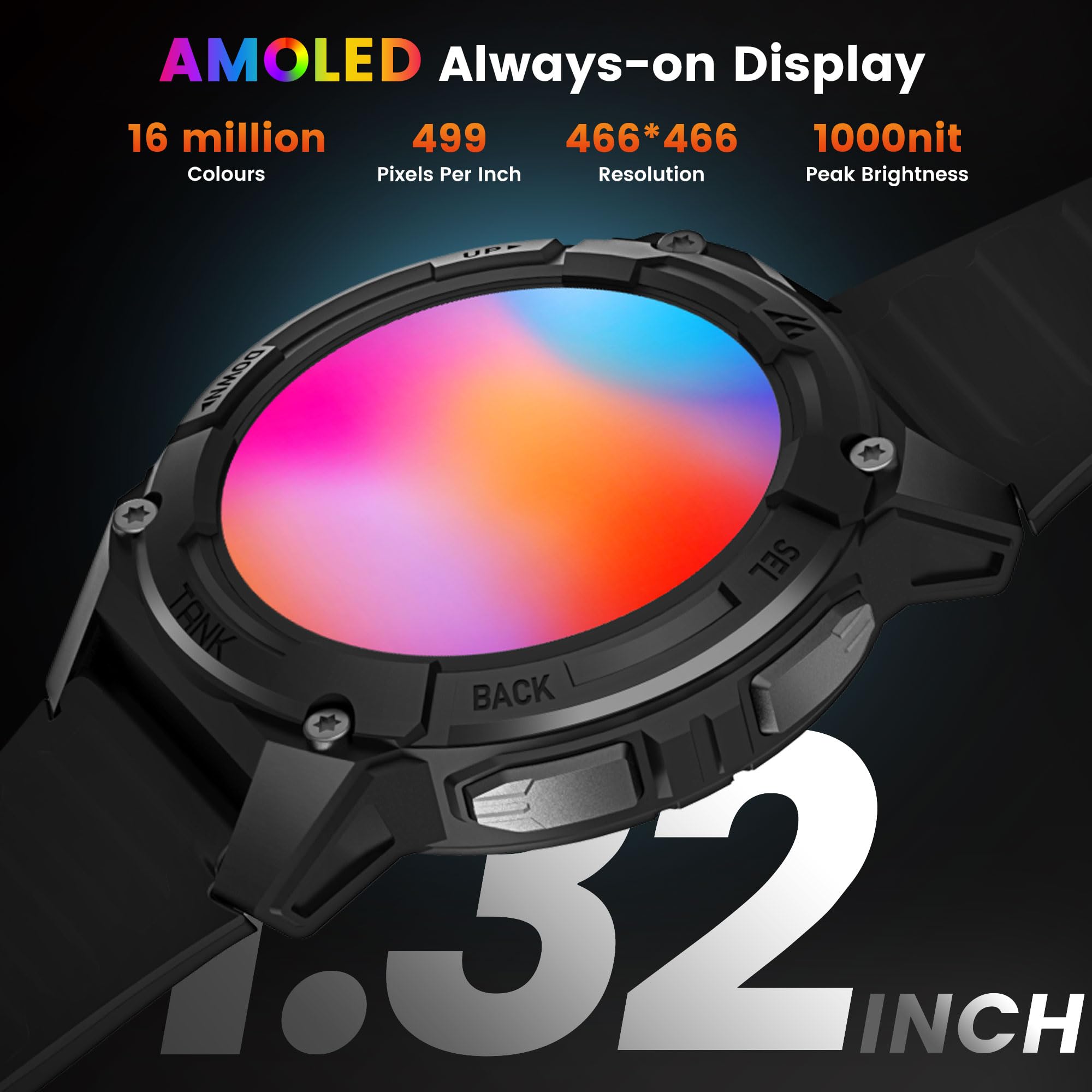 Foto 4 pulgar | Reloj Inteligente Kospet Tank S2 Gps 5atm Impermeable Para Hombres Y Mujeres - Venta Internacional.