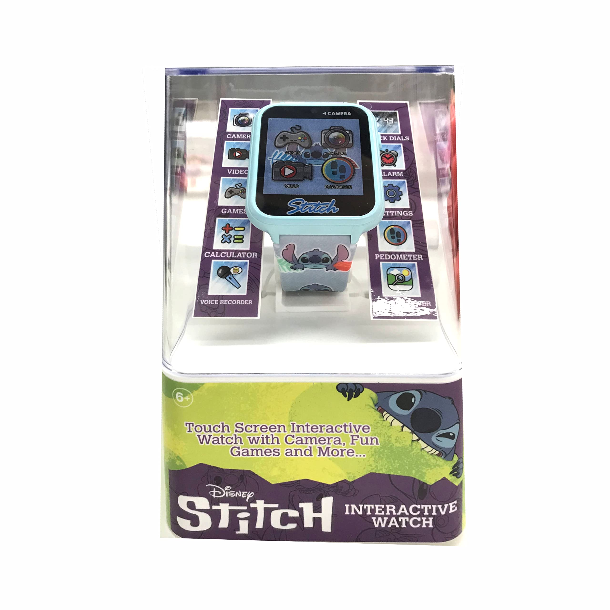 Foto 6 pulgar | Reloj Inteligente Accutime Kids Disney Lilo & Stitch Las4024az Azul - Venta Internacional.