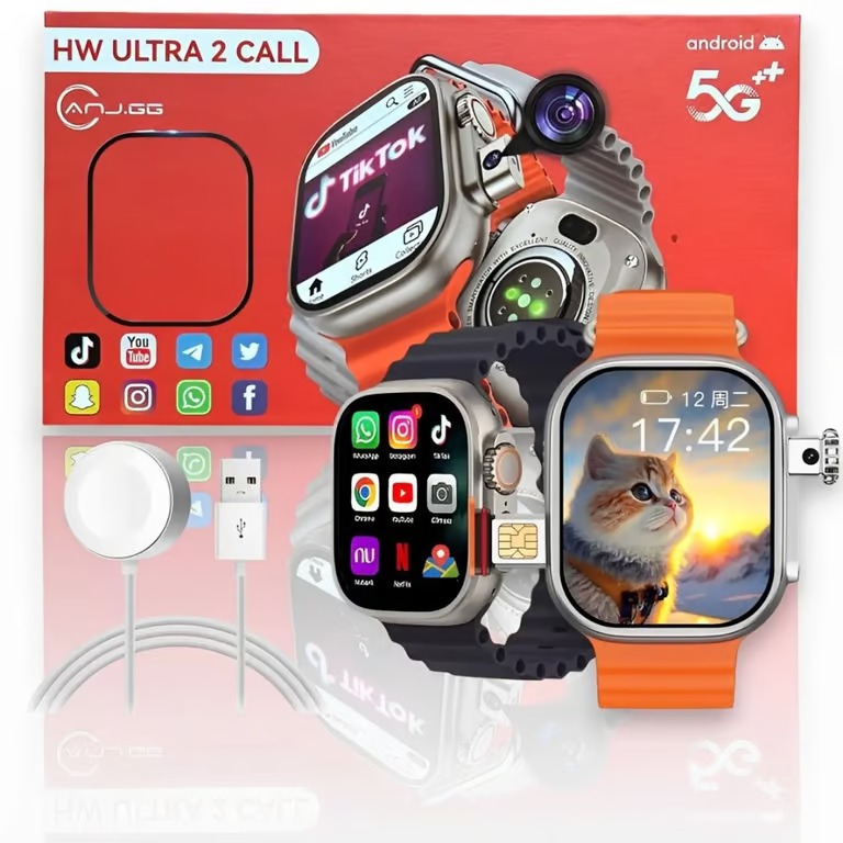 Foto 7 pulgar | Smartwatch HW Ultra2 Call con Chip Android YouTube WhatsApp GPS