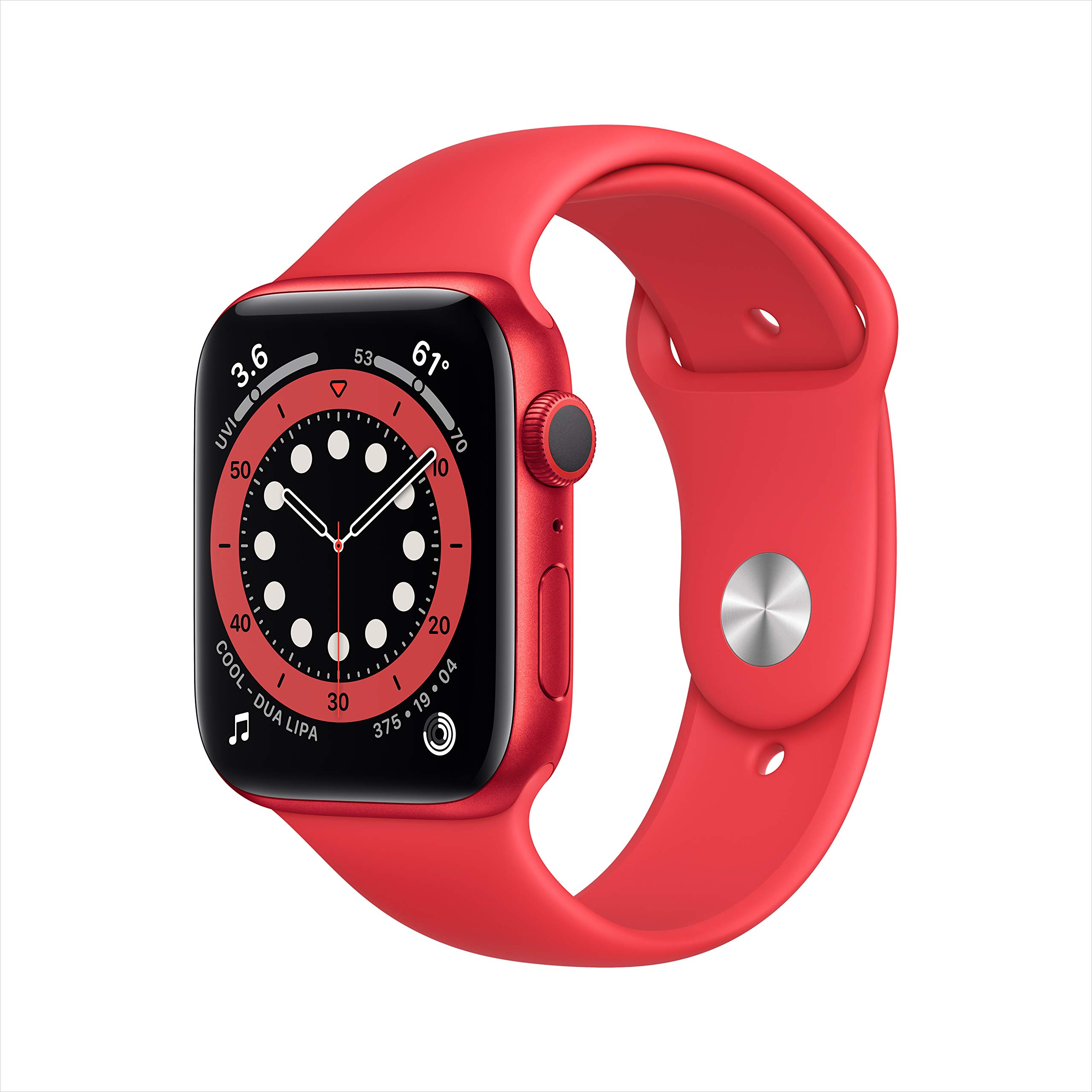 Foto 2 pulgar | Smartwatch Apple Watch Series 6 GPS 44 mm Correa Deportiva Roja - Venta Internacional