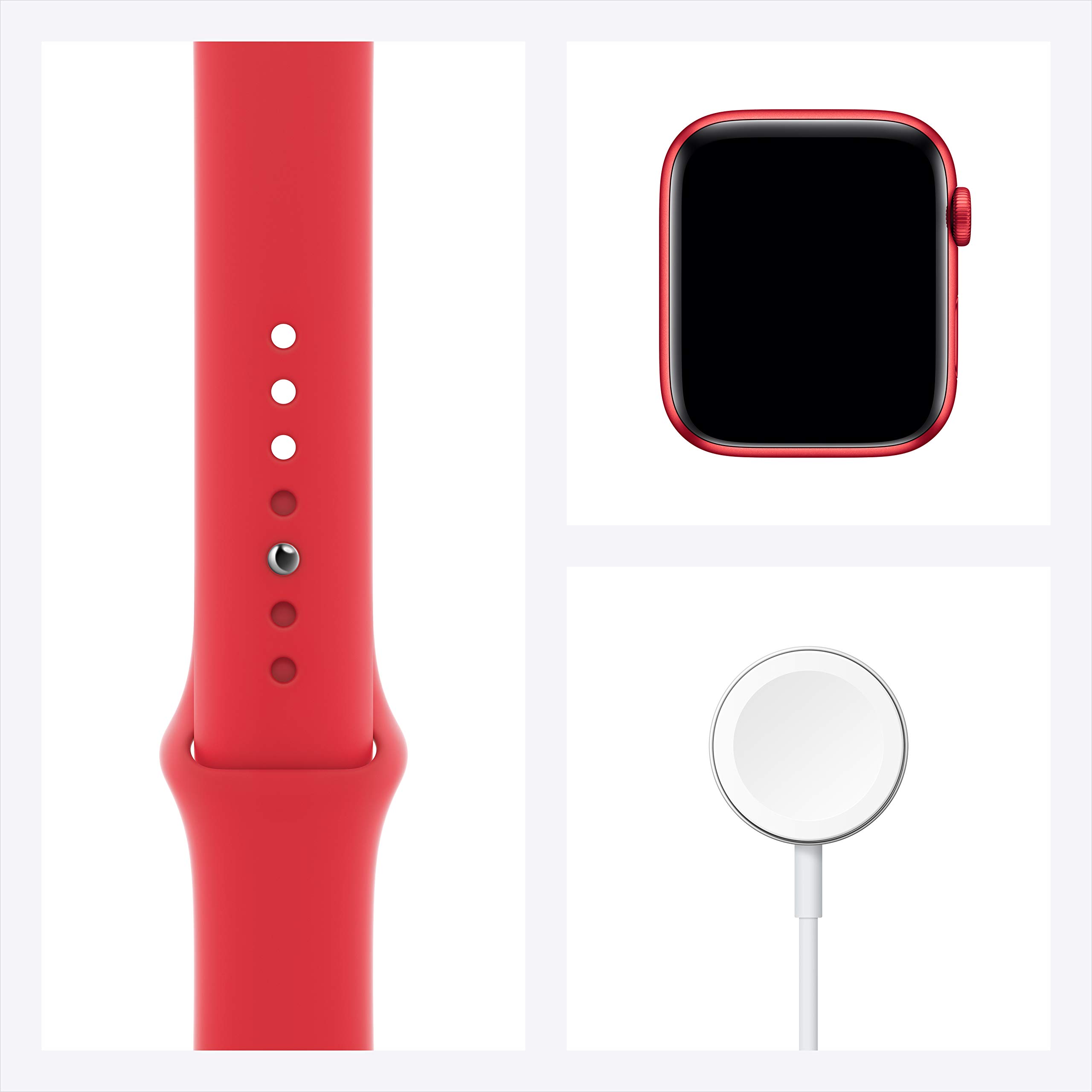 Foto 3 pulgar | Smartwatch Apple Watch Series 6 GPS 44 mm Correa Deportiva Roja - Venta Internacional