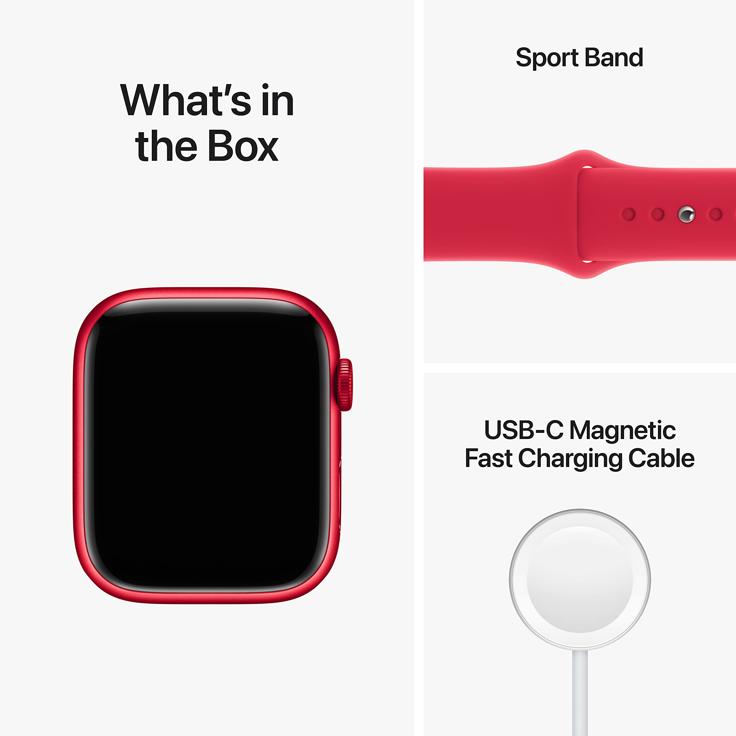 Foto 6 | Apple Watch Series 8 Gps de 45 mm con Correa Deportiva Roja - Venta Internacional