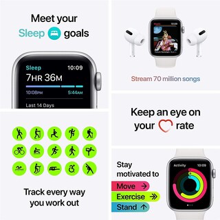 Foto 3 | Reloj Apple Watch Se Gris de 40 mm-Venta Internacional