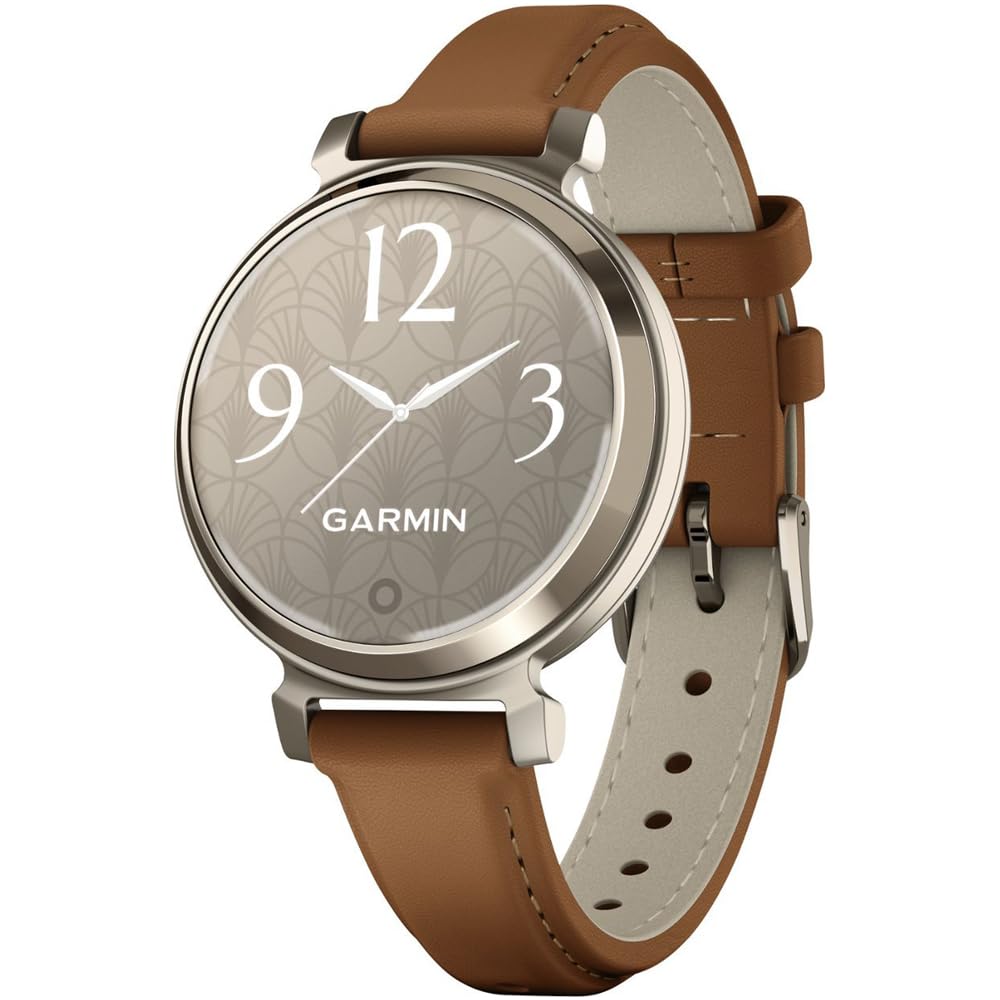 Foto 3 pulgar | Reloj Inteligente Garmin Lily 2 Classic En Oro Crema Con Correa De Piel Color Canela - Venta Internacional.