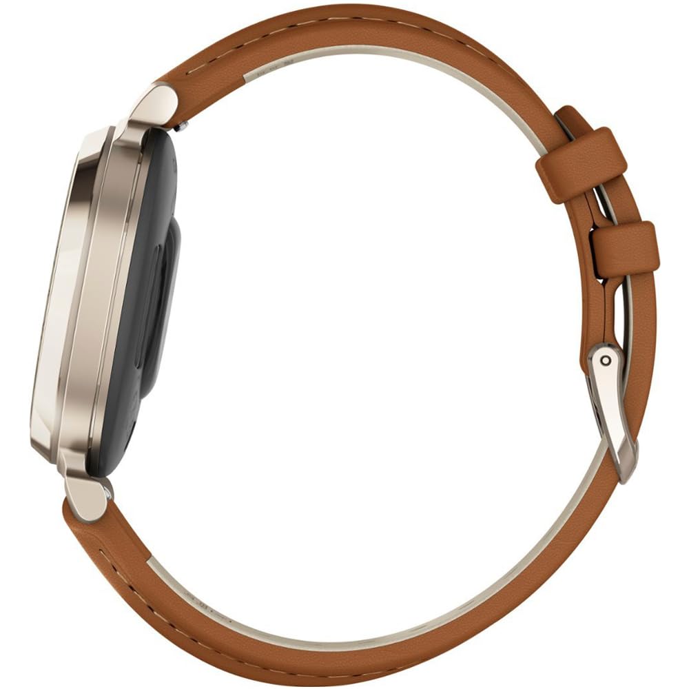 Foto 7 | Reloj Inteligente Garmin Lily 2 Classic En Oro Crema Con Correa De Piel Color Canela - Venta Internacional.