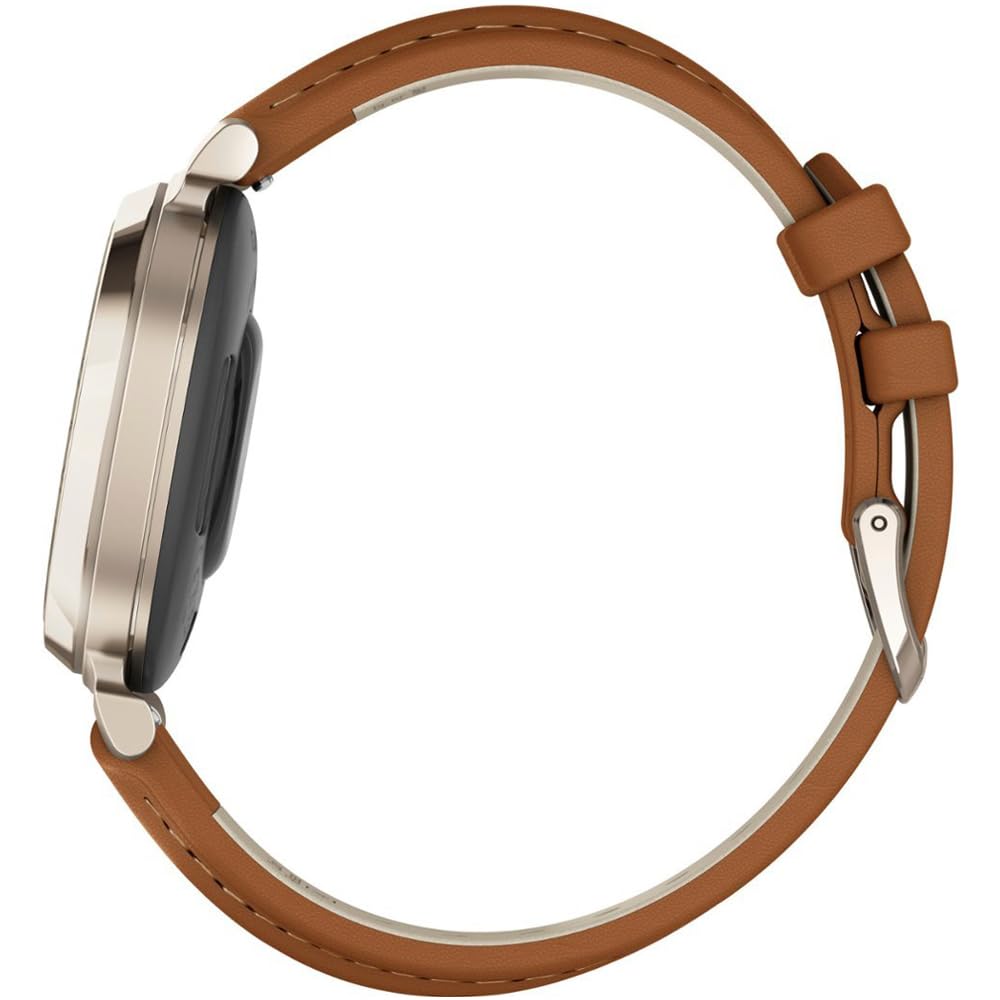 Foto 8 pulgar | Reloj Inteligente Garmin Lily 2 Classic En Color Crema Dorado Con Piel Bronceada - Venta Internacional.