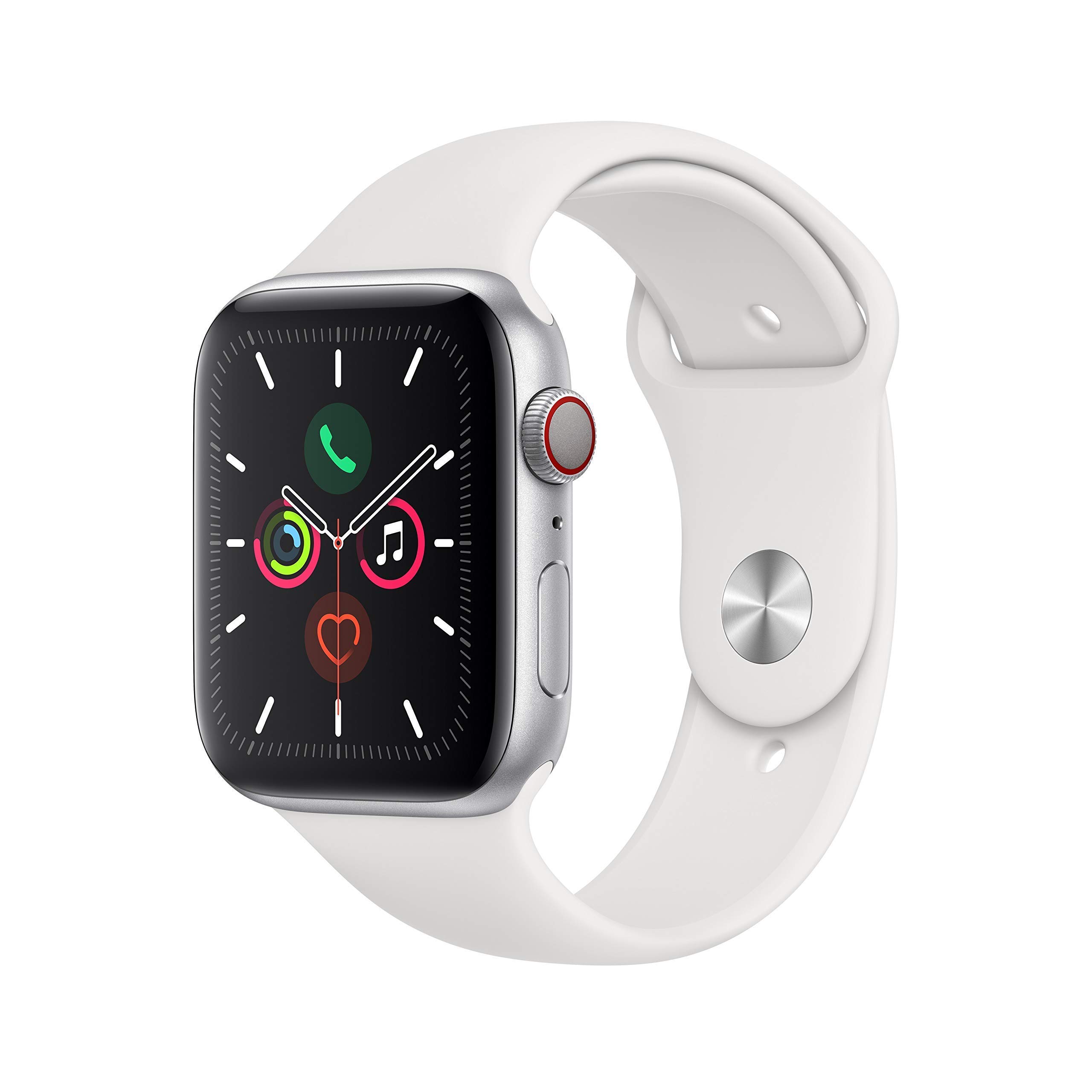 Foto 2 pulgar | Reloj Inteligente Apple Watch Series 5 Gps + Cellular 44 Mm Plateado - Venta Internacional.