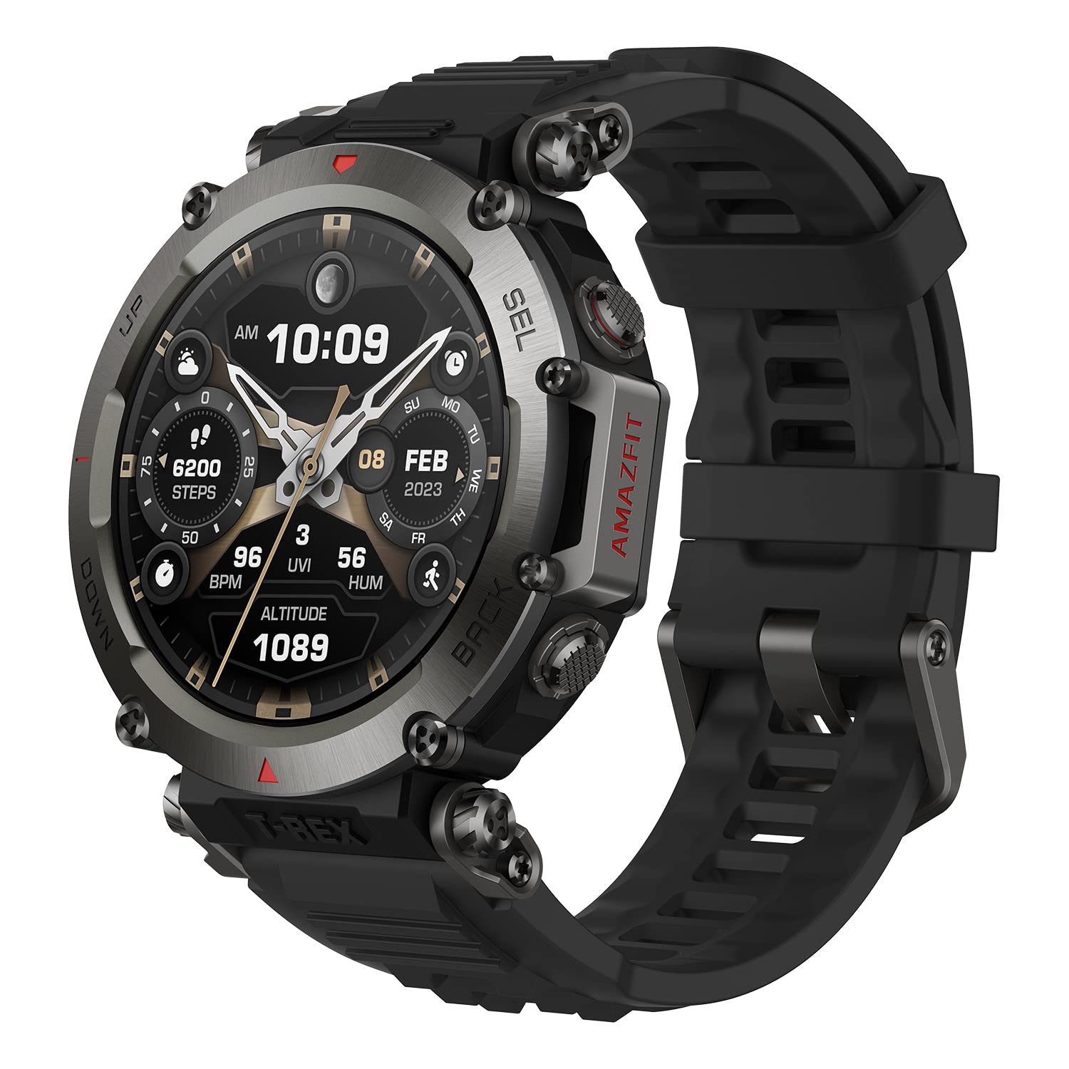 Reloj Inteligente Amazfit T-rex Ultra Con Batería De 20 Días De Duración, Negro - Venta Internacional.