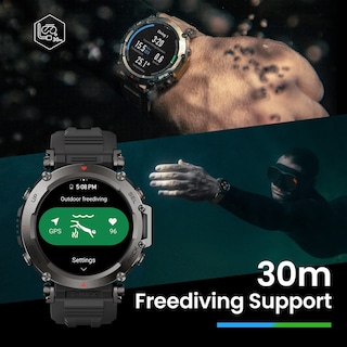 Foto 2 | Reloj Inteligente Amazfit T-rex Ultra Con Batería De 20 Días De Duración, Negro - Venta Internacional.