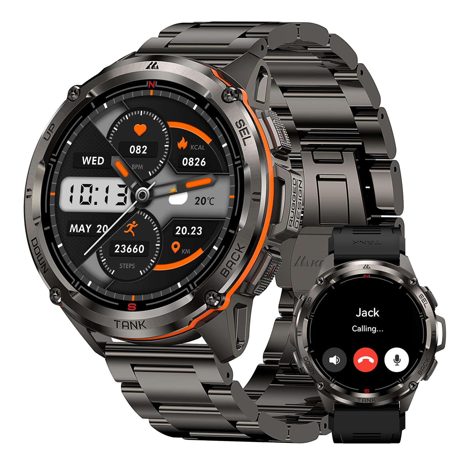 Foto 2 pulgar | Reloj Inteligente Kospet Tank T3 Ultra Gps Para Hombre Con 2 Correas - Venta Internacional.