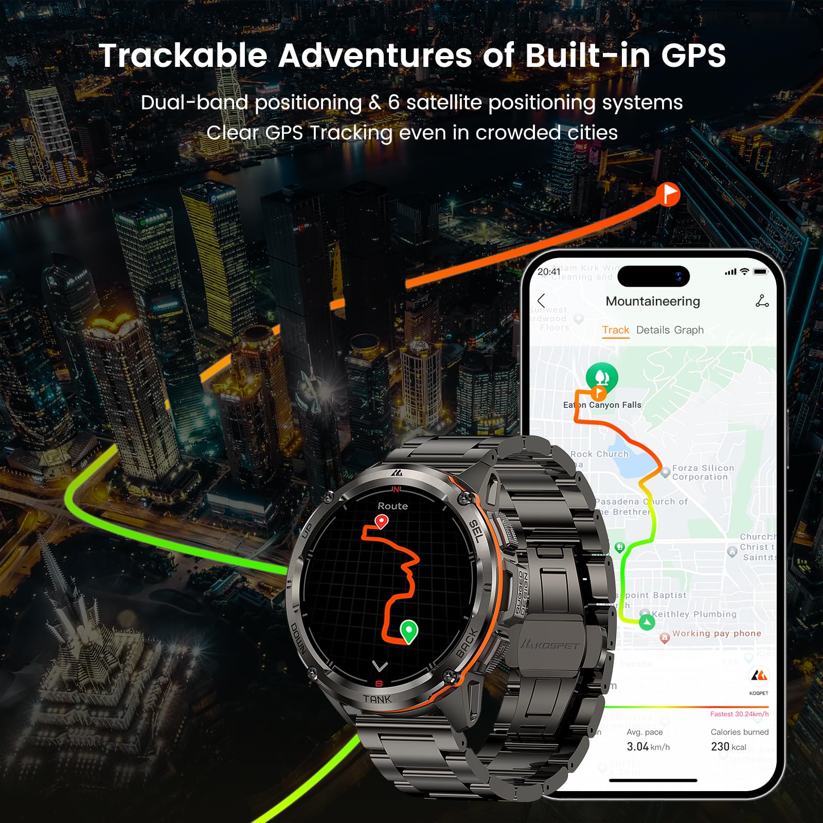 Foto 4 | Reloj Inteligente Kospet Tank T3 Ultra Gps Para Hombre Con 2 Correas - Venta Internacional.