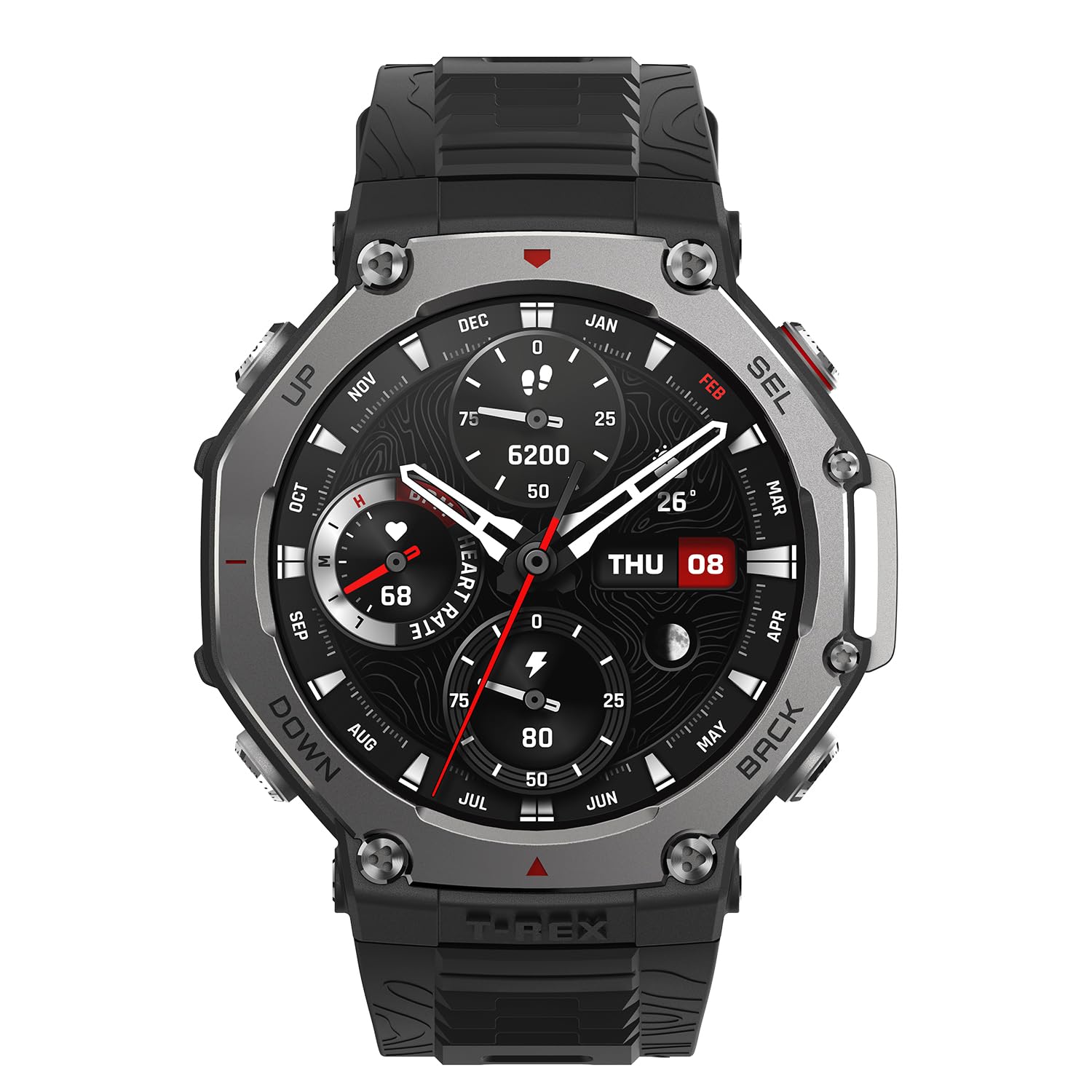 Foto 8 pulgar | Reloj Inteligente Amazfit T-rex 3, Robusto Y Militar, 48 Mm, Gps, Negro - Venta Internacional.