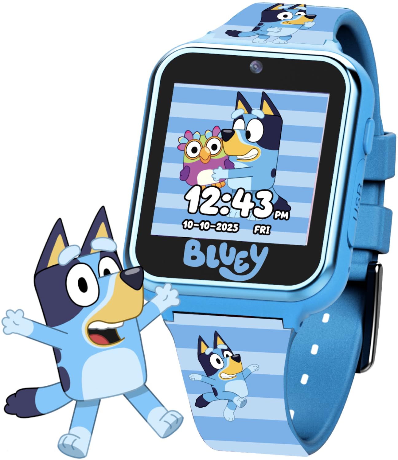 Foto 2 pulgar | Reloj Inteligente Accutime Bluey Kids Con Cámara, Juegos Y Podómetro - Venta Internacional.